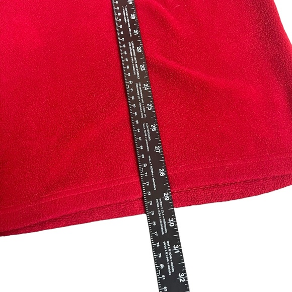 Cambridge Tradition red fleece 1/4 zip men’s pullover SZ XL - Picture 5 of 7